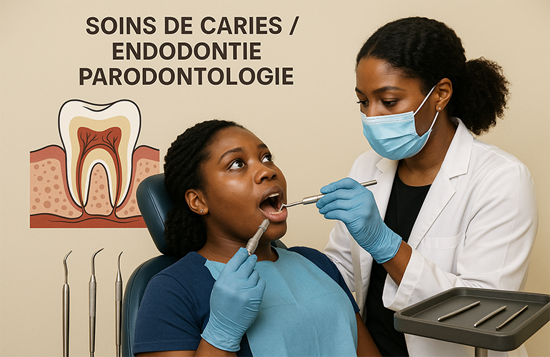 Soins de caries / Endodontie Parodontologie